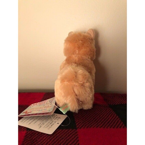 Amuse Brown Alpacasso Pom Pom Velvet Ribbon Alpaca Toreba Prize Plush 6.5" NWT - Picture 3 of 9